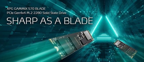 XPG GAMMIX S70 BLADE PCIe Gen4x4 M.2 2280 Solid State Drive 
