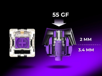 &laquo;TOXIC PURPLE&raquo; LINEAR SWITCHES